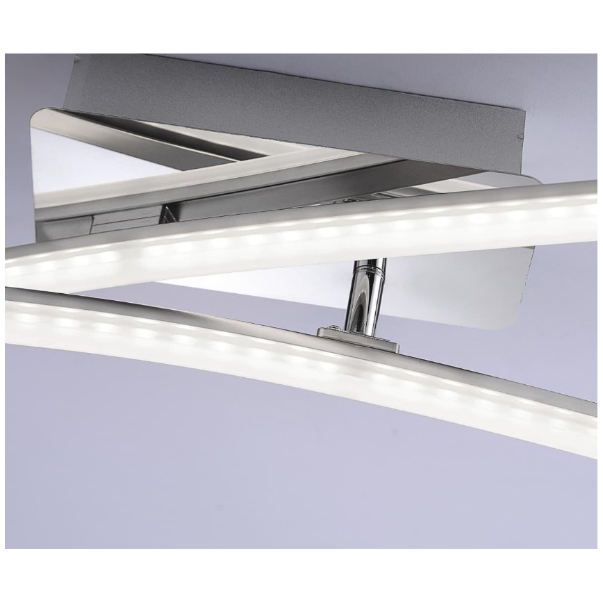 Leuchten Direkt 11270-55 - Candelabro montado à superfície LED SIMON 2xLED/5W/230V mate cromado