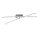 Leuchten Direkt 11272-55 - Candelabro montado à superfície LED SIMON 2xLED/8W/230V mate cromado