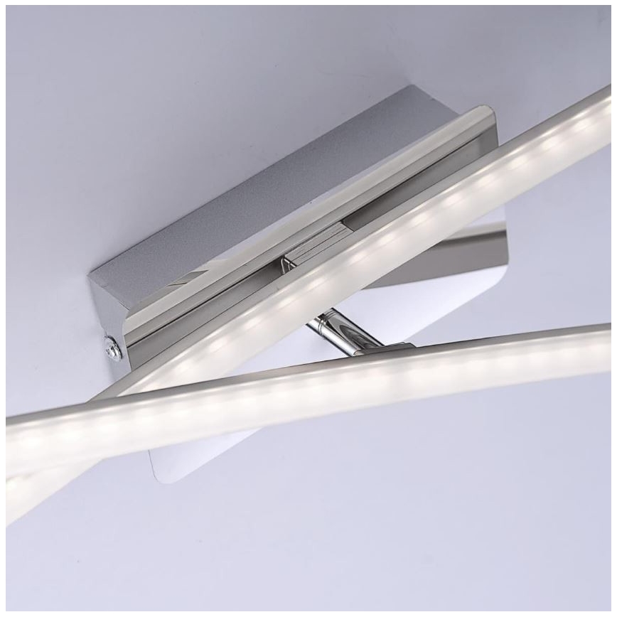 Leuchten Direkt 11272-55 - Candelabro montado à superfície LED SIMON 2xLED/8W/230V mate cromado