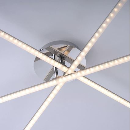 Leuchten Direkt 11274-55 - Candelabro montado à superfície LED SIMON 3xLED/8W/230V mate cromado