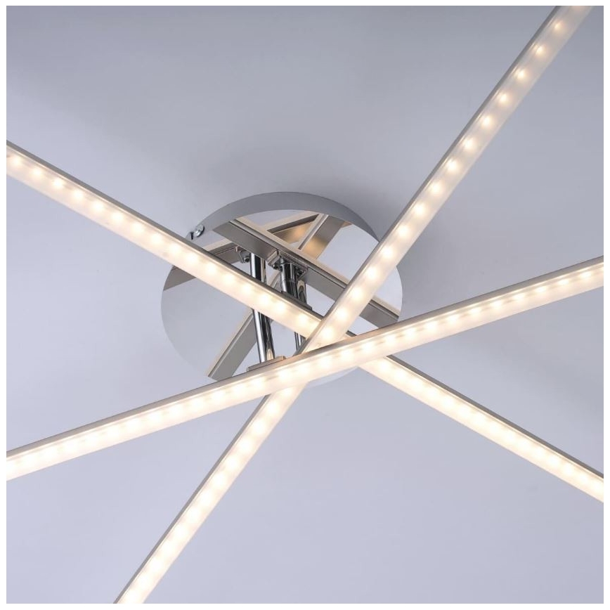 Leuchten Direkt 11274-55 - Candelabro montado à superfície LED SIMON 3xLED/8W/230V mate cromado