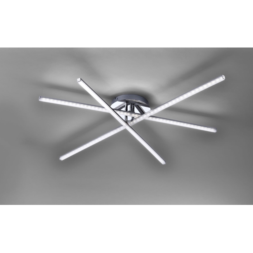Leuchten Direkt 11274-55 - Candelabro montado à superfície LED SIMON 3xLED/8W/230V mate cromado