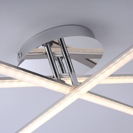 Leuchten Direkt 11274-55 - Candelabro montado à superfície LED SIMON 3xLED/8W/230V mate cromado