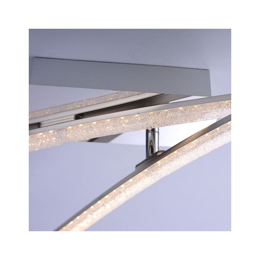 Leuchten Direkt 11290-17 - Candelabro montado à superfície LED SIMON 2xLED/5W/230V cromado brilhante