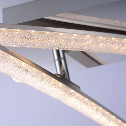Leuchten Direkt 11290-17 - Candelabro montado à superfície LED SIMON 2xLED/5W/230V cromado brilhante