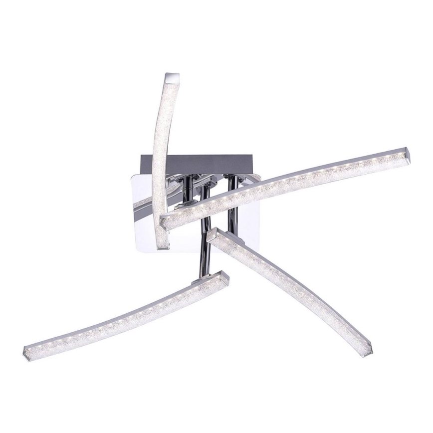 Leuchten Direkt 11291-17 - Candelabro montado à superfície LED SIMON 4xLED/3W/230V cromado brilhante