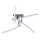 Leuchten Direkt 11291-17 - Candelabro montado à superfície LED SIMON 4xLED/3W/230V cromado brilhante