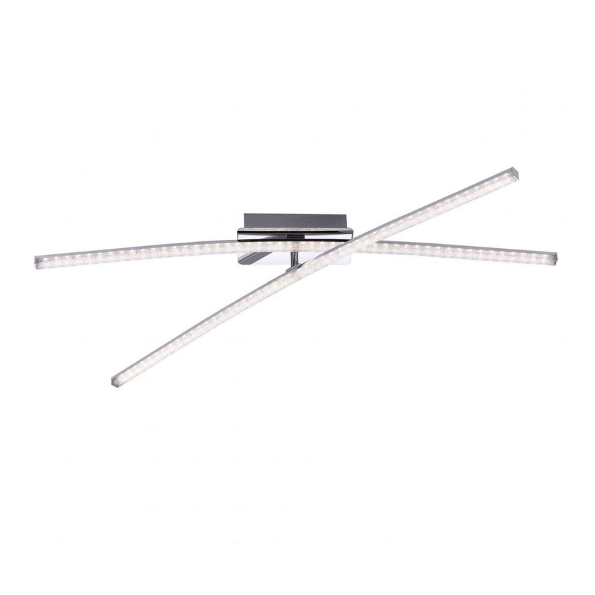 Leuchten Direkt 11292-17 - Candelabro montado à superfície LED SIMON 2xLED/8W/230V cromado brilhante