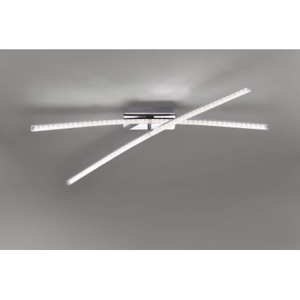 Leuchten Direkt 11292-17 - Candelabro montado à superfície LED SIMON 2xLED/8W/230V cromado brilhante