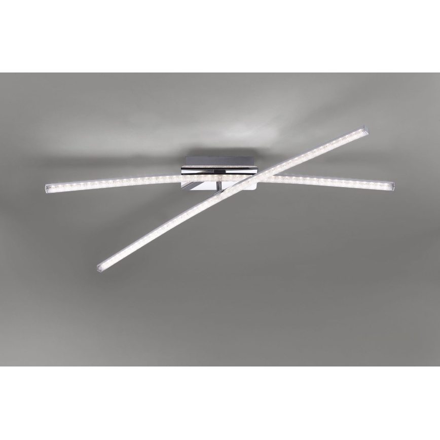 Leuchten Direkt 11292-17 - Candelabro montado à superfície LED SIMON 2xLED/8W/230V cromado brilhante