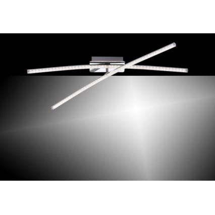 Leuchten Direkt 11292-17 - Candelabro montado à superfície LED SIMON 2xLED/8W/230V cromado brilhante