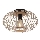 Leuchten Direkt 11410-79 - Candelabro integrado RACOON 1xE27/40W/230V diâmetro 40 cm bambu