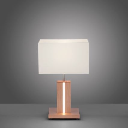 Leuchten Direkt 11421-78 - Candeeiro de mesa LED com regulação AMANDA 1xE27/40W/230V + 1xLED/5W