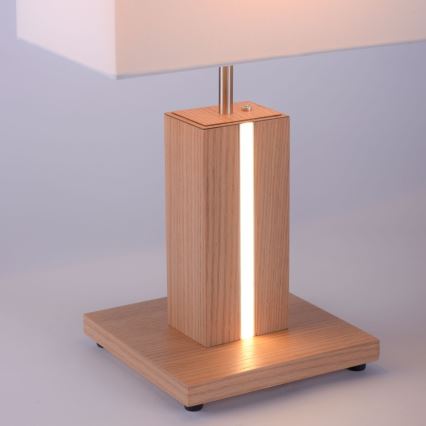 Leuchten Direkt 11421-78 - Candeeiro de mesa LED com regulação AMANDA 1xE27/40W/230V + 1xLED/5W