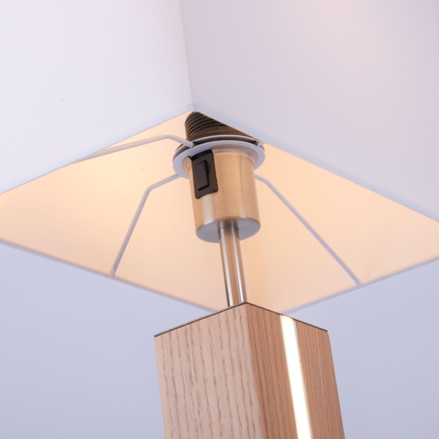 Leuchten Direkt 11421-78 - Candeeiro de mesa LED com regulação AMANDA 1xE27/40W/230V + 1xLED/5W