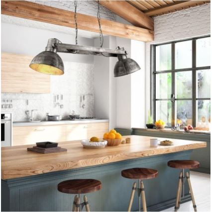 Leuchten Direkt 11483-77 - Candelabro suspenso SAMIA 2xE27/25W/230V