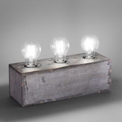 Leuchten Direkt 11498-77 - Candeeiro de mesa SAMIA 3xE27/25W/230V