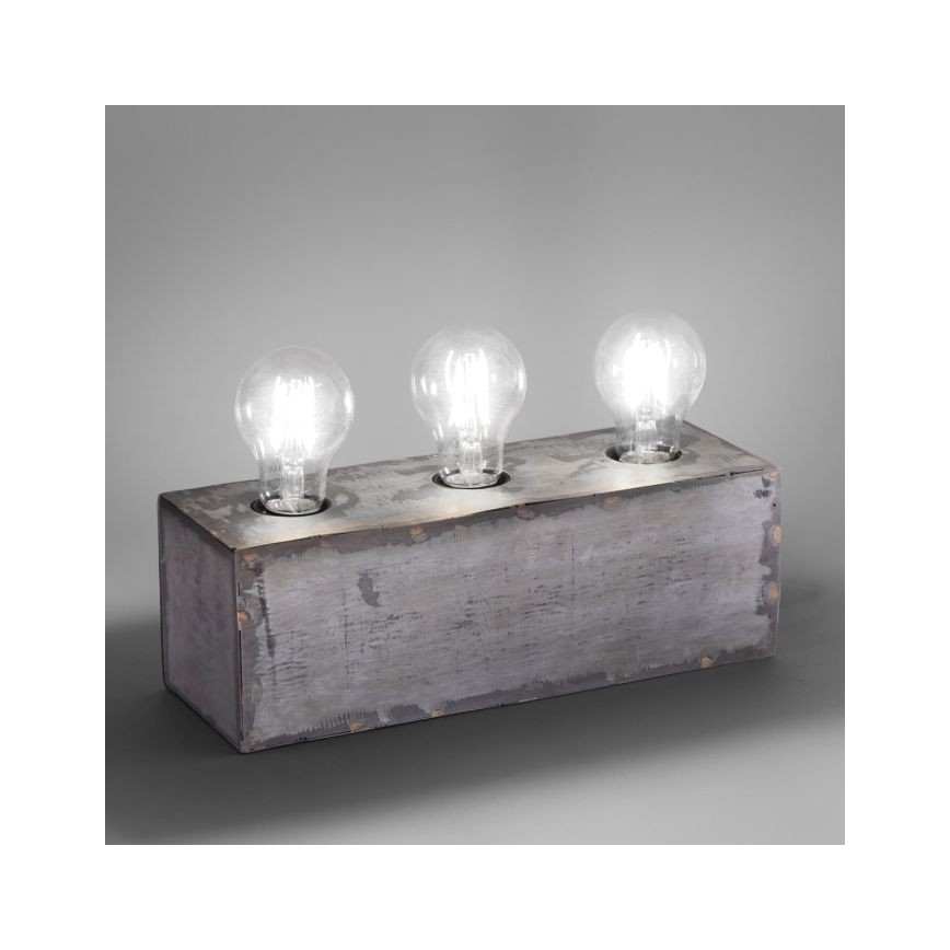 Leuchten Direkt 11498-77 - Candeeiro de mesa SAMIA 3xE27/25W/230V