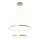 Leuchten Direkt 11525-12 -Candelabro num fio LED CIRCLE 1xLED/18,5W/230V + LED/23,5W
