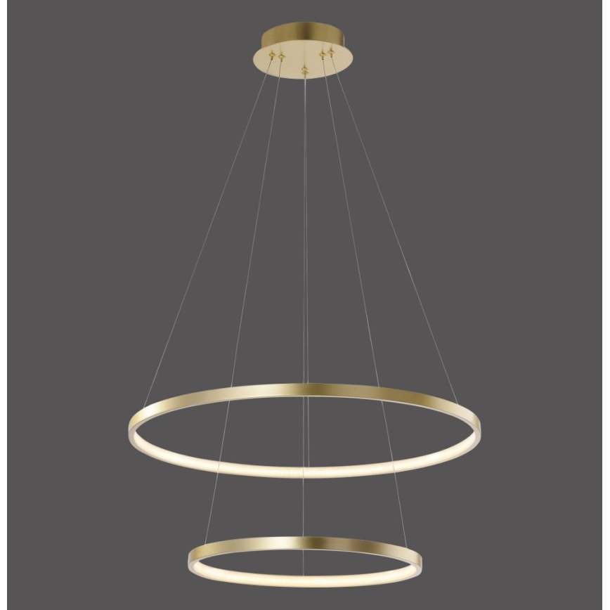 Leuchten Direkt 11525-12 -Candelabro num fio LED CIRCLE 1xLED/18,5W/230V + LED/23,5W