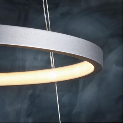 Leuchten Direkt 11525-21 - Candelabro num fio LED CIRCLE 1xLED/15W/230V + LED/25W