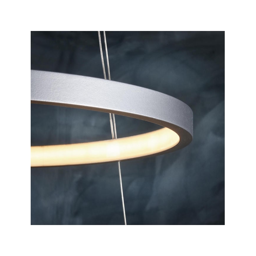 Leuchten Direkt 11525-21 - Candelabro num fio LED CIRCLE 1xLED/15W/230V + LED/25W