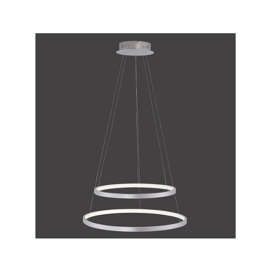 Leuchten Direkt 11525-21 - Candelabro num fio LED CIRCLE 1xLED/15W/230V + LED/25W