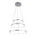 Leuchten Direkt 11526-55 - Candelabro num fio fosco LED CIRCLE 1xLED/13,5W/230V + LED/19,5W + LED/24W