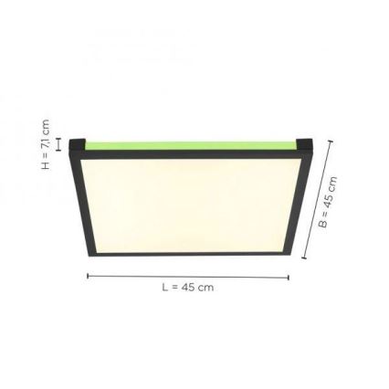 Leuchten Direkt 11621-18 - Luminária de teto LED RGB dimmerizável MARIO LED/24W/230V 2700-5000K + controlo remoto