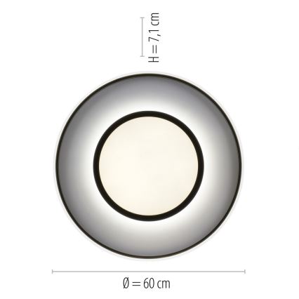 Leuchten Direkt 11627-18 - Iluminação LED RGB com regulação ARENDA LED/31W/230V 2700-5000K + controlo remoto