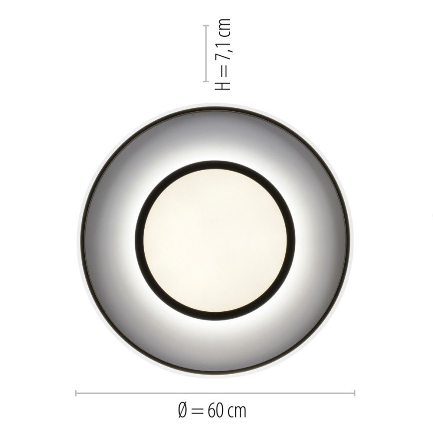 Leuchten Direkt 11627-18 - Iluminação LED RGB com regulação ARENDA LED/31W/230V 2700-5000K + controlo remoto