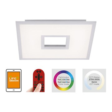 Leuchten Direkt 11645-16 - Iluminação de teto LED RGB com regulação RECESS LED/22,5W/230V + LED/5W + comando