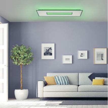 Leuchten Direkt 11646-16 - Iluminação de teto LED RGB com regulação RECESS 1xLED/41W/230V + 1xLED/7,5W + controlo remoto