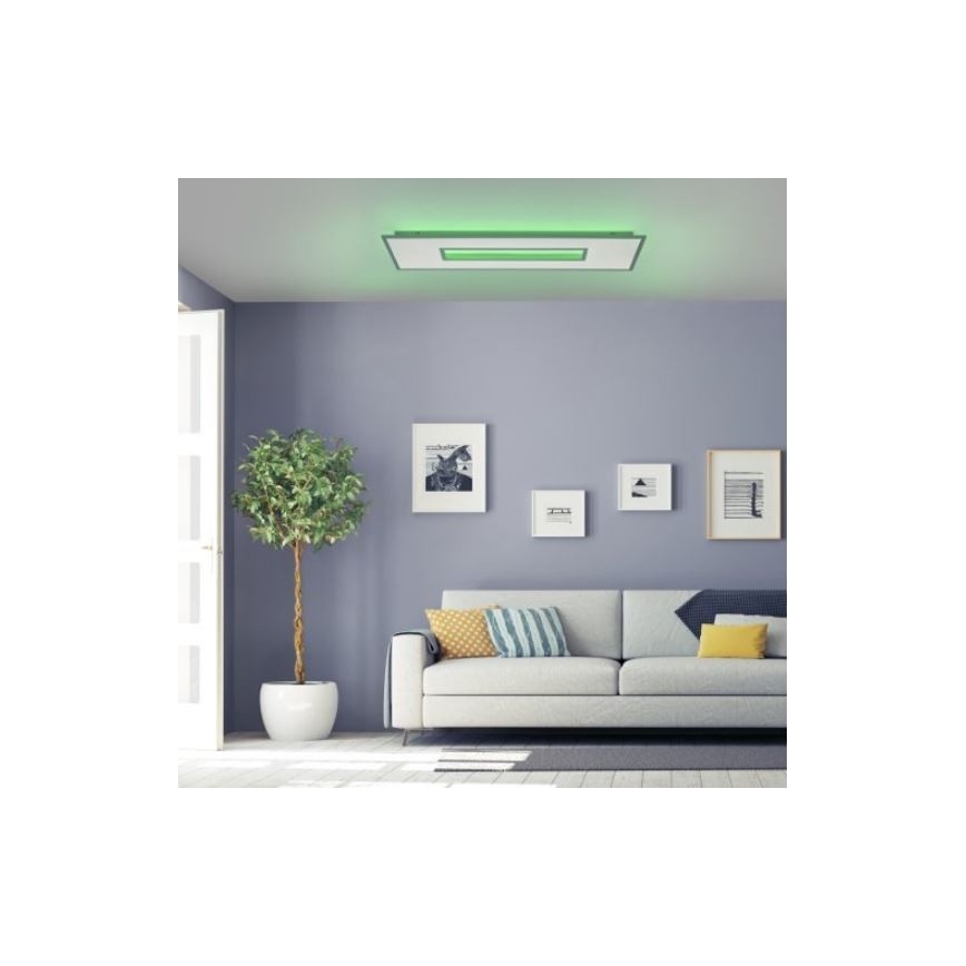Leuchten Direkt 11646-16 - Iluminação de teto LED RGB com regulação RECESS 1xLED/41W/230V + 1xLED/7,5W + controlo remoto