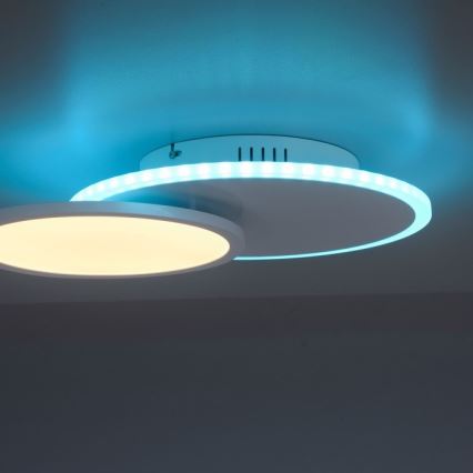 Leuchten Direkt 11662-16 - Iluminação de teto LED RGB com regulação ARENDA LED/21W/230V + controlo remoto