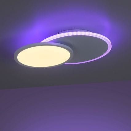 Leuchten Direkt 11662-16 - Iluminação de teto LED RGB com regulação ARENDA LED/21W/230V + controlo remoto
