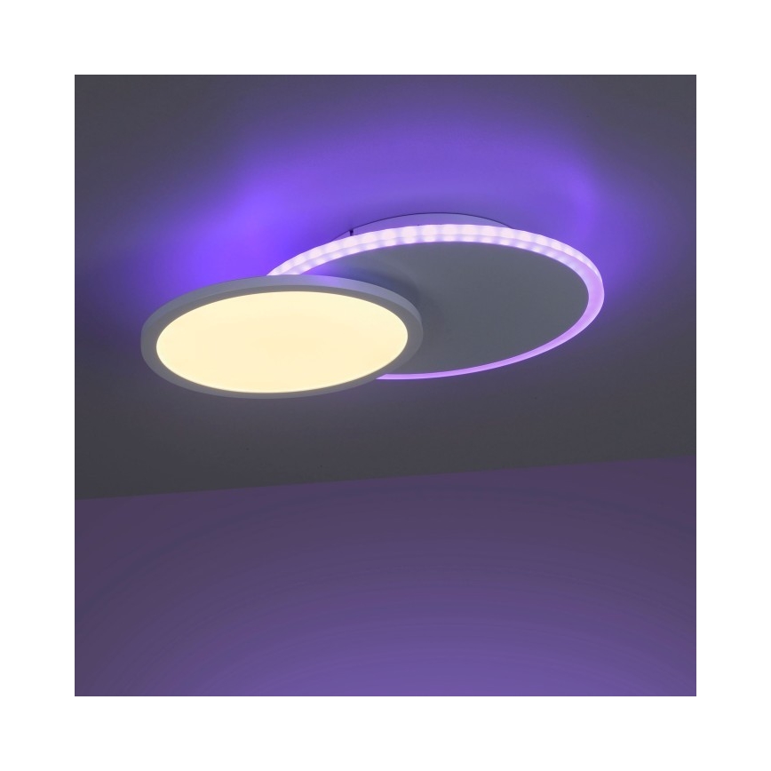 Leuchten Direkt 11662-16 - Iluminação de teto LED RGB com regulação ARENDA LED/21W/230V + controlo remoto