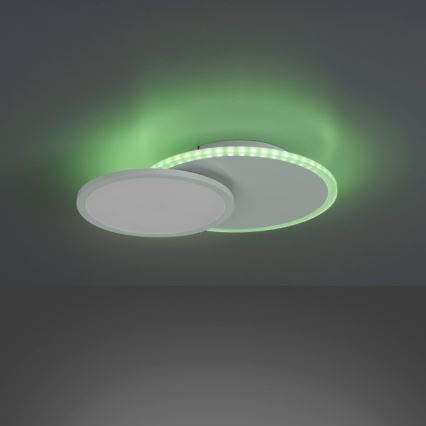 Leuchten Direkt 11662-16 - Iluminação de teto LED RGB com regulação ARENDA LED/21W/230V + controlo remoto