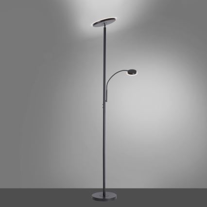 Leuchten Direkt 11709-18 - Lâmpada LED com regulação HANS LED/22W/230V + LED/4W