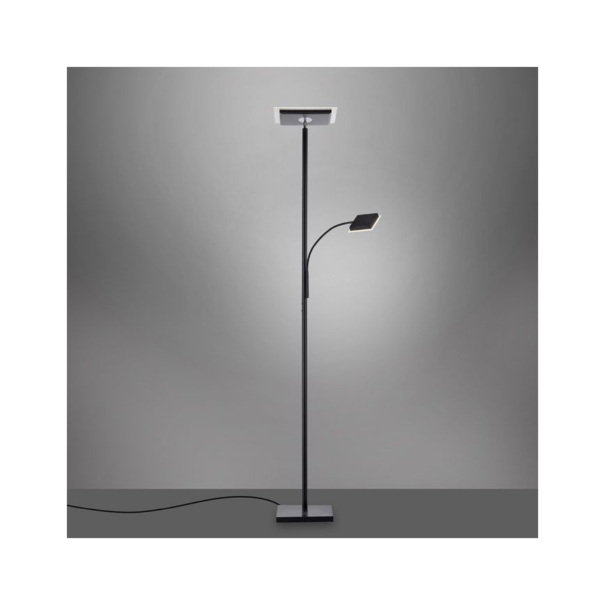 Leuchten Direkt 11710-18 - Candeeiro de chão LED com regulação HANS LED/21,5W/230V + LED/4W