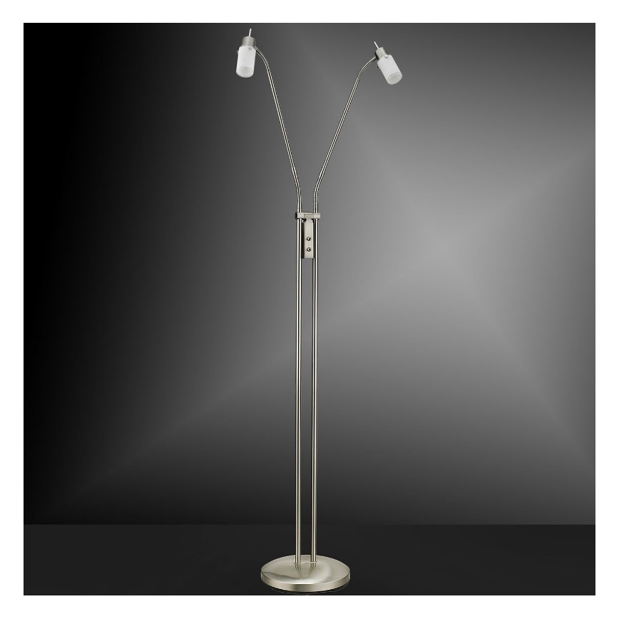 Leuchten Direkt 11937-55 - Candeeiro de chão LED MAX LED 2xGU10/4W/230V