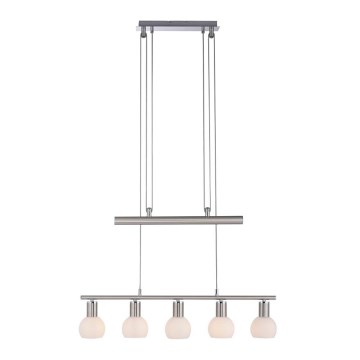 Leuchten Direkt 11939-55 - Candeeiro suspenso BENEDIKT 5xE14/40W/230V