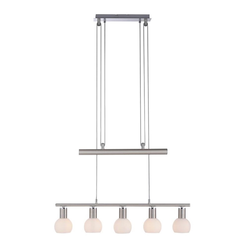 Leuchten Direkt 11939-55 - Candeeiro suspenso BENEDIKT 5xE14/40W/230V