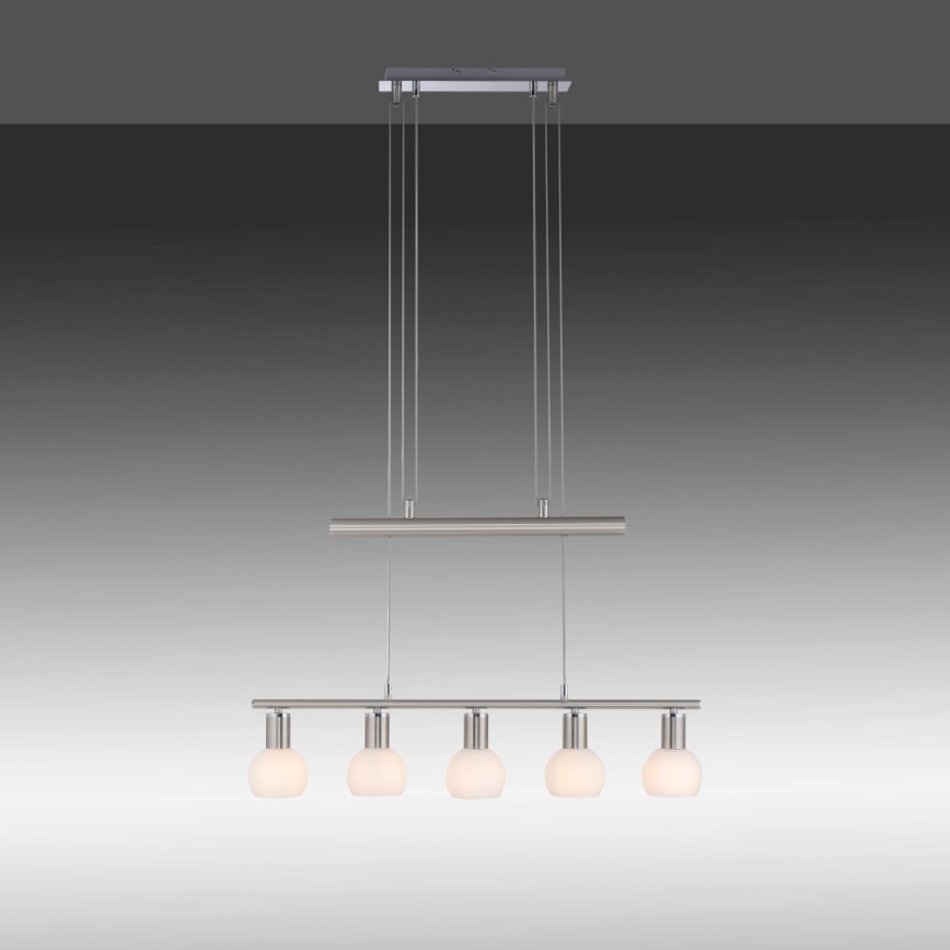 Leuchten Direkt 11939-55 - Candeeiro suspenso BENEDIKT 5xE14/40W/230V