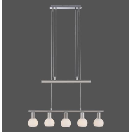 Leuchten Direkt 11939-55 - Candeeiro suspenso BENEDIKT 5xE14/40W/230V