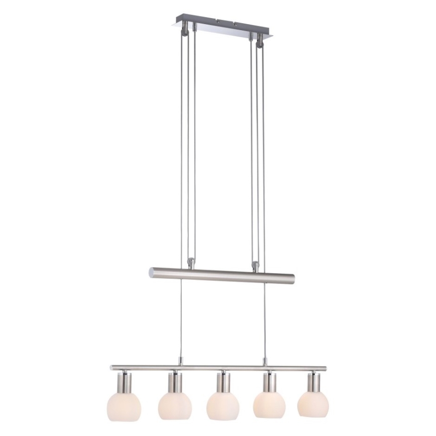 Leuchten Direkt 11939-55 - Candeeiro suspenso BENEDIKT 5xE14/40W/230V