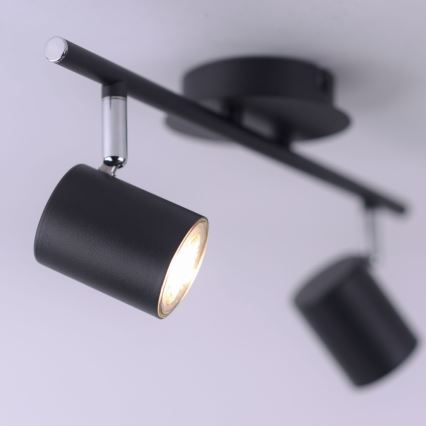 Leuchten Direkt 11942-13 - Foco LED TARIK 2xGU10/5W/230V antracite