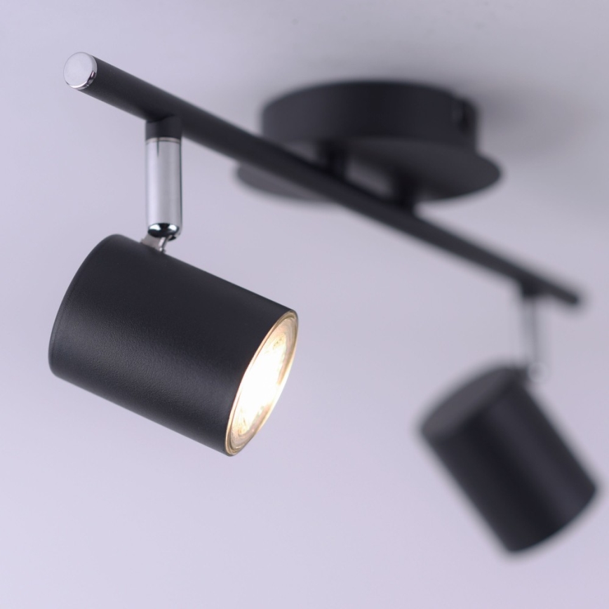 Leuchten Direkt 11942-13 - Foco LED TARIK 2xGU10/5W/230V antracite