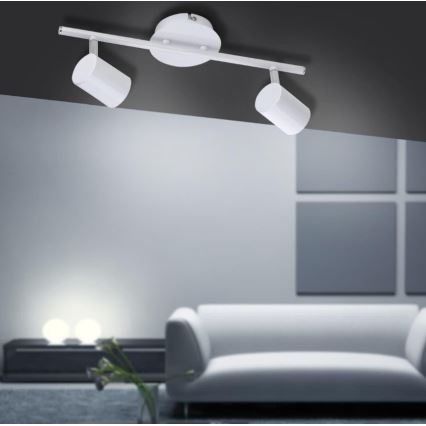 Leuchten Direkt 11942-16 - Foco LED TARIK 2xGU10/5W/230V branco