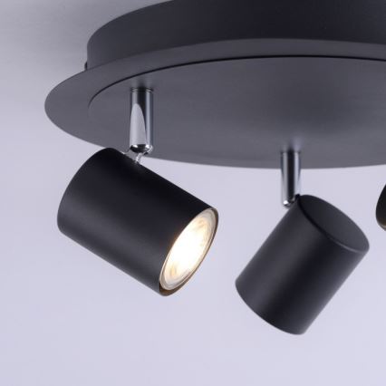 Leuchten Direkt 11943-13 - Foco LED TARIK 3xGU10/5W/230V antracite